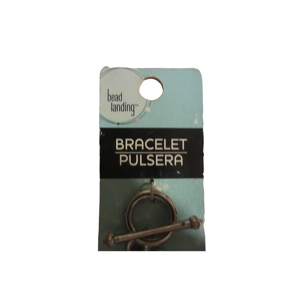 DIY Jewelry Making Chain Bracelet Base Silver Tone Bead Landing - Picture 3 of 5